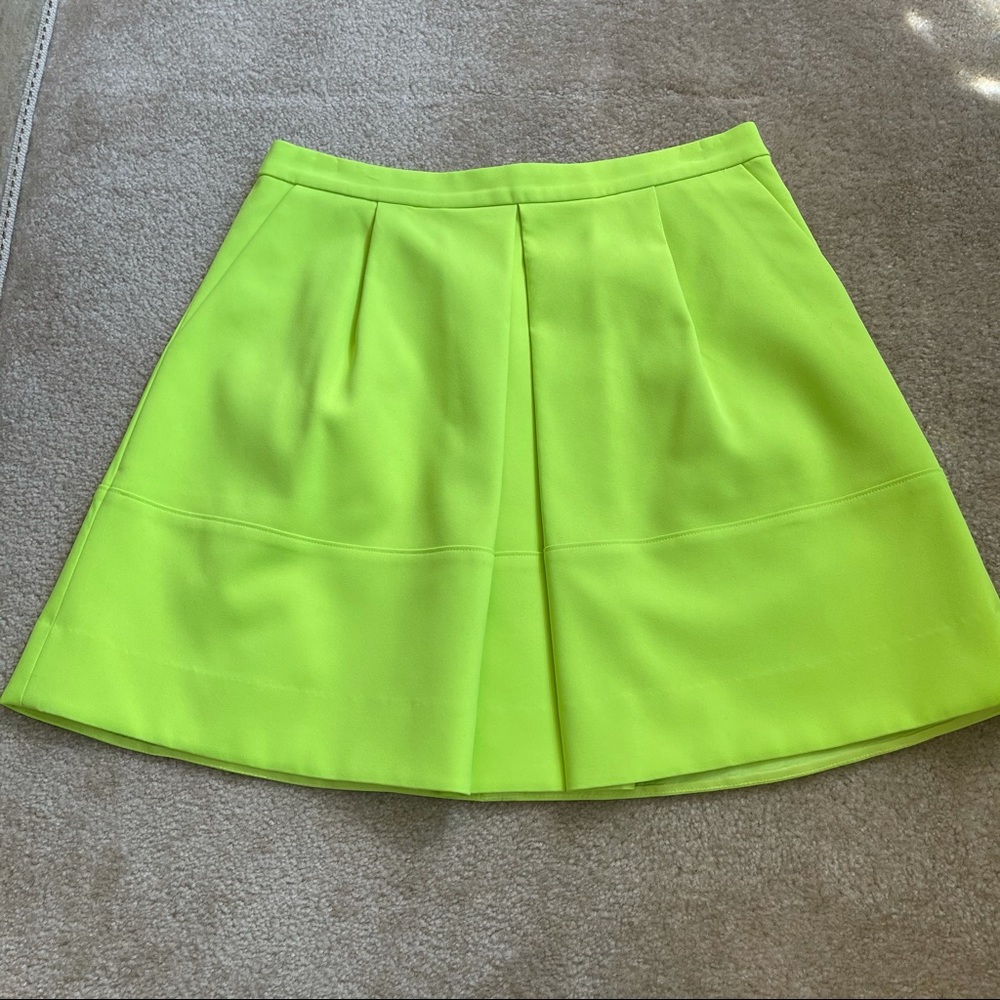 Neon A-line skirt